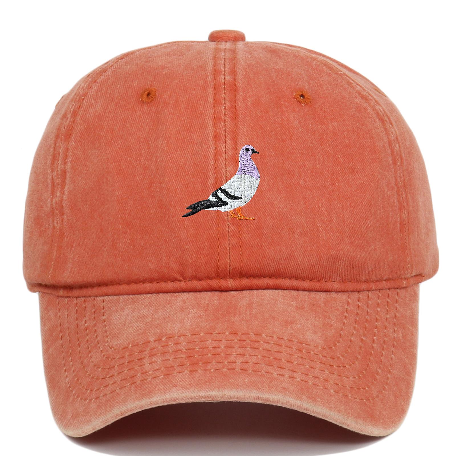 Yiran bag Baseballpet Geschikt Voor Alle Seizoenen, Duiven Borduurpatroon, Dagelijkse Casual Mode Voor Mannen En Vrouwen, Zonbescherming Buiten