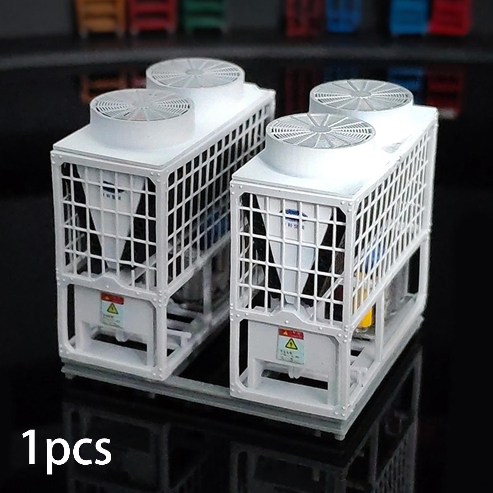 

Central Air Conditioning Outdoor Unit Model Scenery Decoration 1: 64 Garage Scene Display Miniature