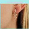 And Gold Elegant Silver Snake Design Alloy Stud Earrings For Women Fashion Accessory
