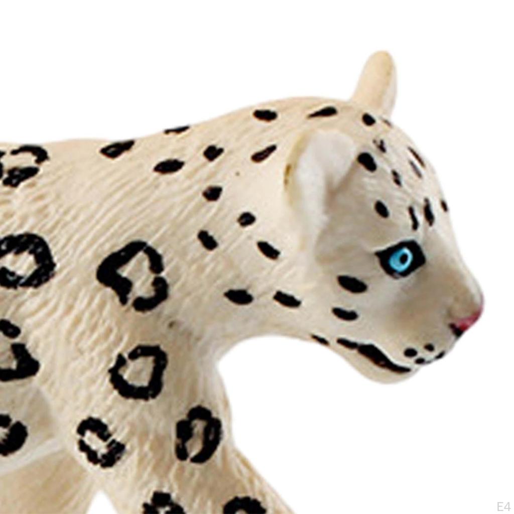 Leopardenfigur Schneespielset Modell Kinder Kinder Tierwelt Tierstatue für Weihnachten