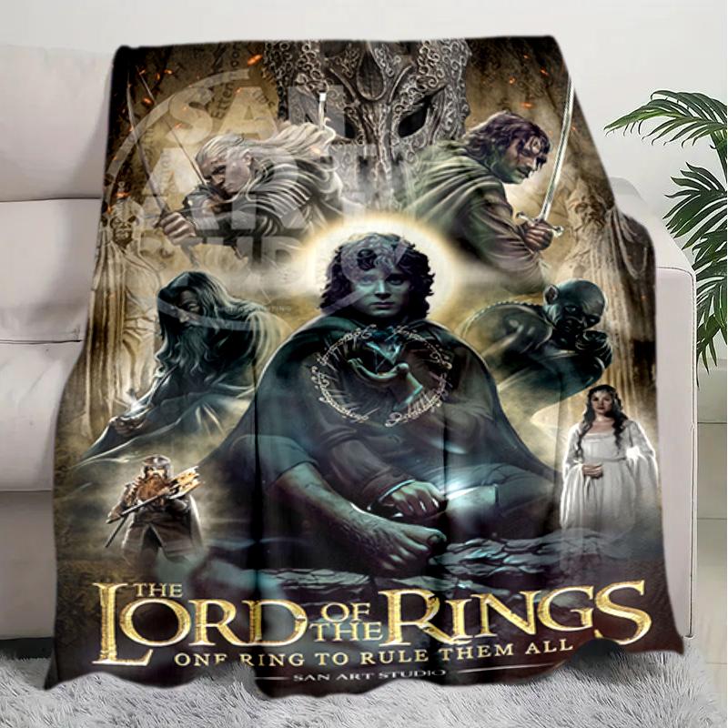 1PC The Lord of the Rings Blanket, All-season Lightweight Home Office Outdoor Nap Multifunctional Blanket, Christmas Gifts