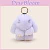 Plush Bunny Keychain With Faux Rabbit Fur For Girls Gift And Accessories