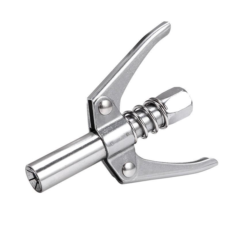 High-Pressure Self-Locking Grease Gun Nozzle with Pliers-Type Head