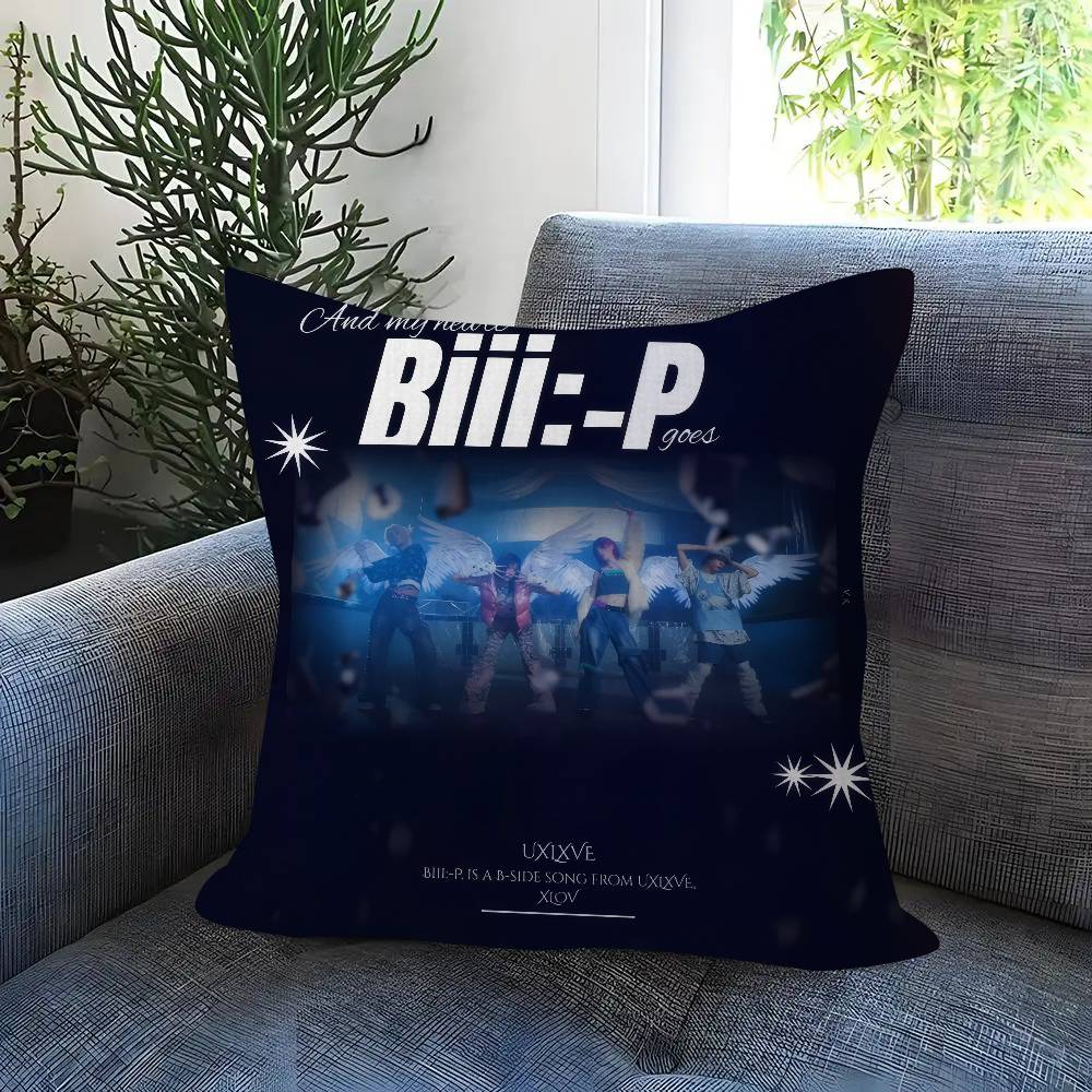 Pillow Gift Home Office Decoration Bedroom Sofa Car Cushion Cover Case 45X45 Popular Kpop Style Group X-Xlov Vintage