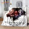 Supernatural Cartoon Soft Plush Flannel Throw Blanket for Living Room Bedroom Bed Sofa Picnic Cover Child Gift