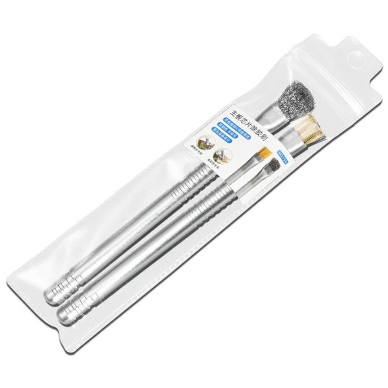 

Double Purpose Mobile Phone Repair Brush 2-in-1 Solder Pad Cleaning Tool Upgrades for Effective Electronics Maintenance 1