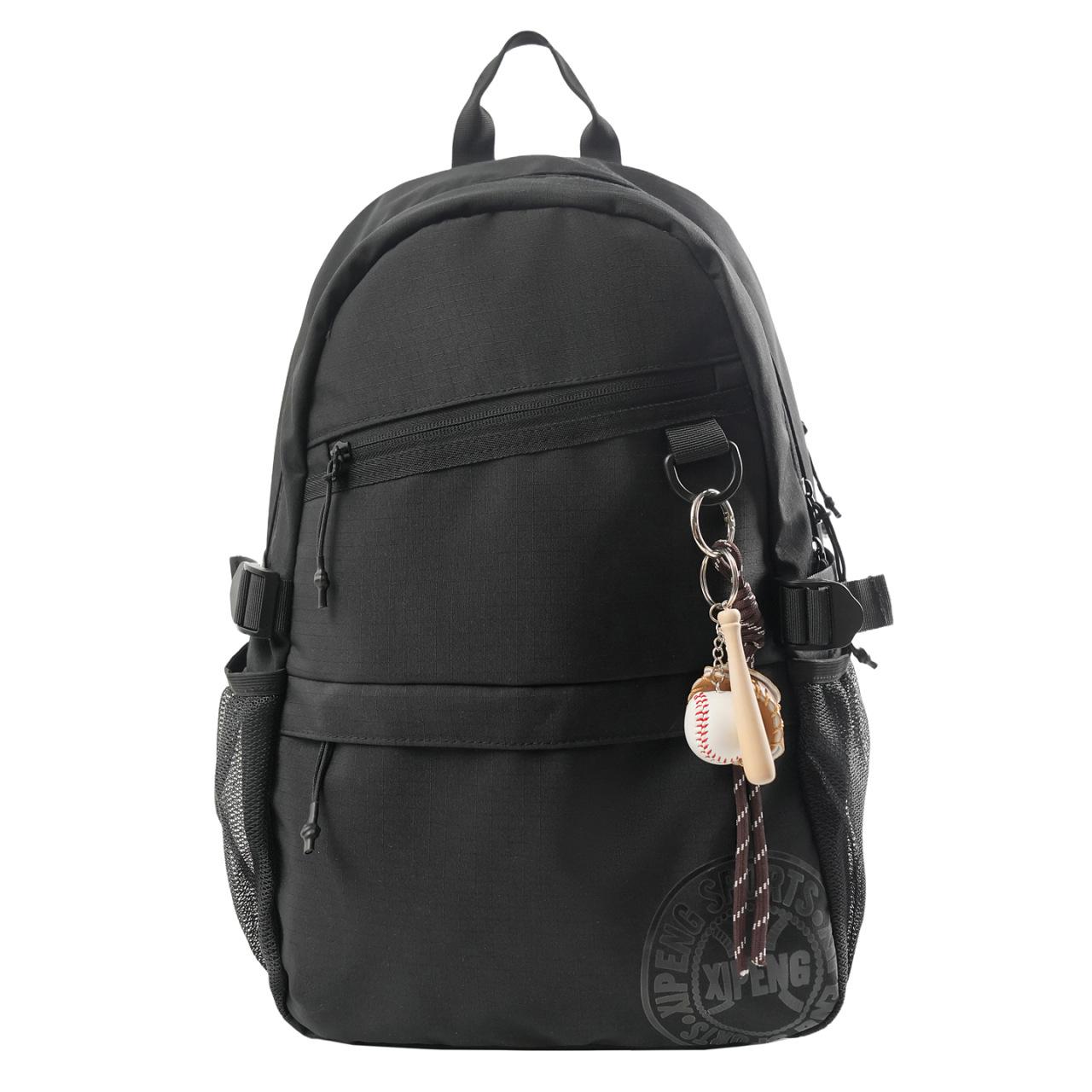 Ретро Японский Минималистичный Универсальный Школьный Рюкзак для Студентов, Большая Вместимость, Дизайн с Цветными Блоками Without Pendant