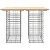 VidaXL Table de jardin Gabion Design 100x70x72 cm Bois massif Pin 834362