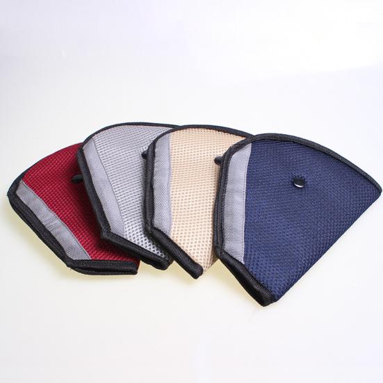 Universal Car Seat Belt Cover Triangle Safety Pad Clips for Baby Child Breathable Mesh Adjustable Secure Seat Belt Attachment