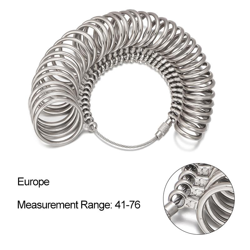 

1 Set EU Ring Sizer Measuring Finger Sizing Measuring Stick Aluminum Metal Rings Mandrel US Size Jewelry Tool
