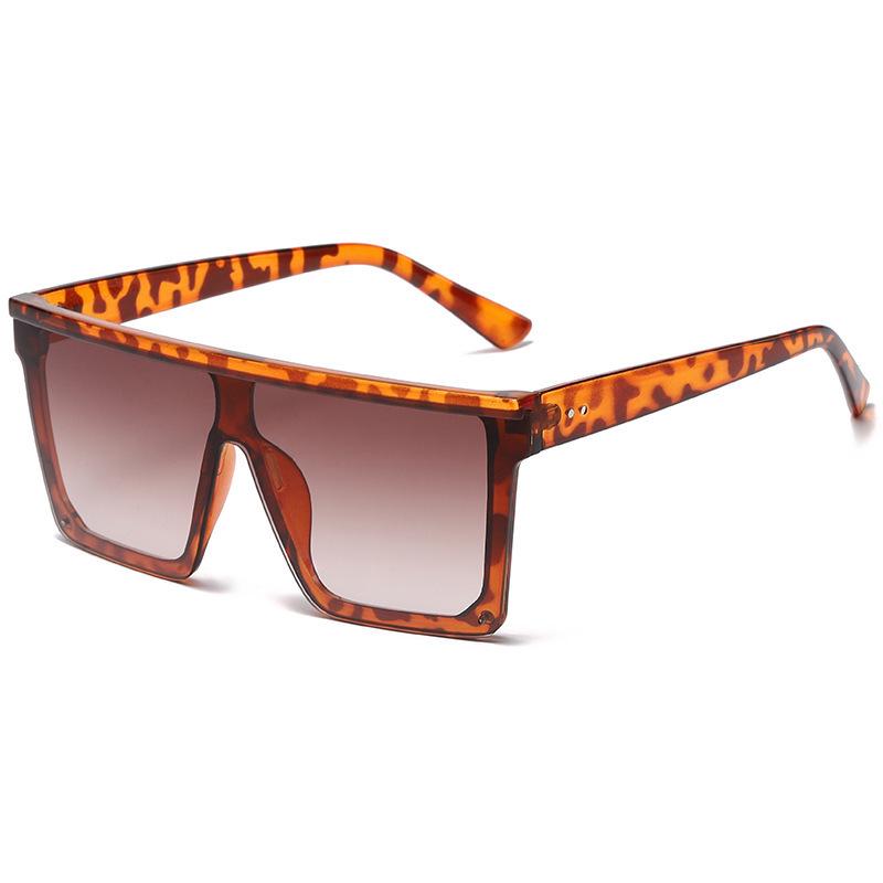 Unisex European & American Oversized Square Sunglasses - Korean Style Trendy Full Frame for Driving