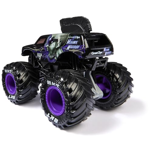 Monster Jam, Caminhão Monstro Oficial Mohawk Warrior, Veículo Die-Cast, 1:Escala 64, Brinquedo para Crianças, para Meninos com 3 Anos ou Mais