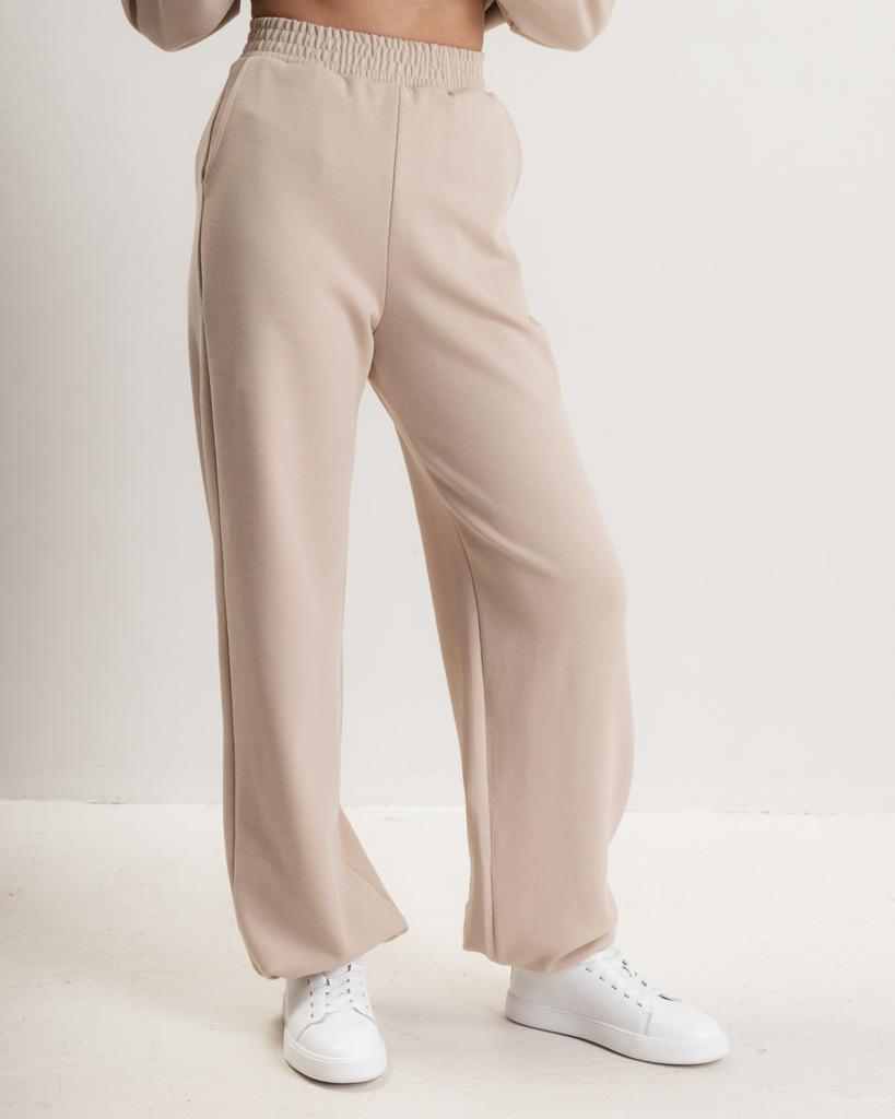 Костюм женский LK Brand 1036 M бежевый (брюки, кофта)
