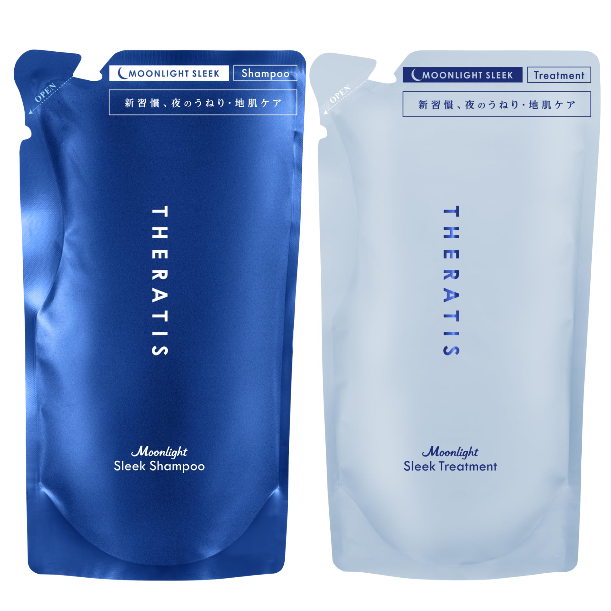 

THERATIS Moonlight Sleek Shampoo Treatment Refill Pair Set