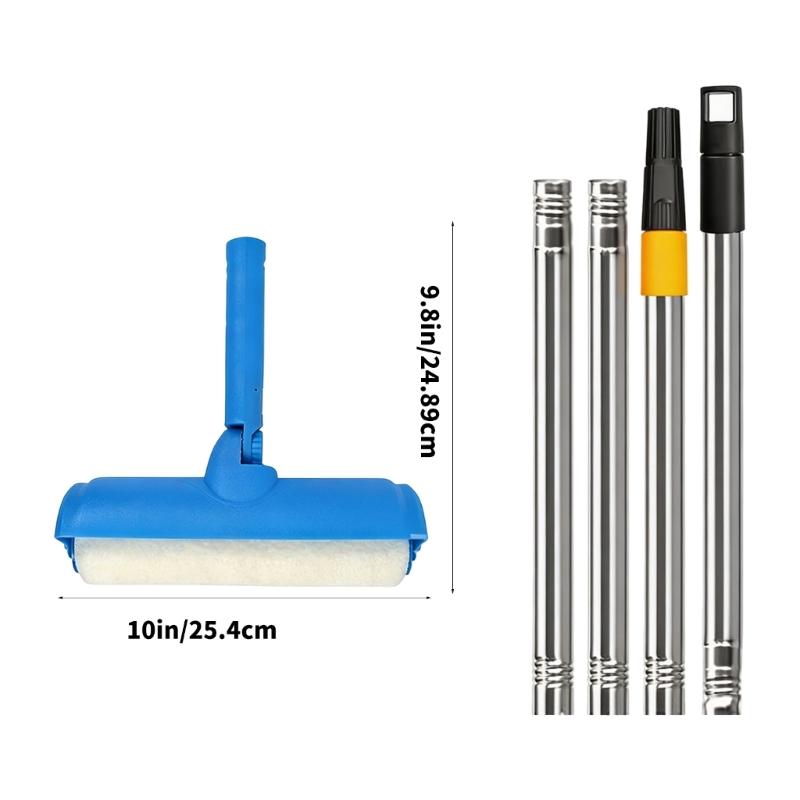 Ceiling Paint Roller No Drip Set 10Inch Ceiling Paint Tool for Painting Ceilings Walls Door Simple To Clean And Maintain