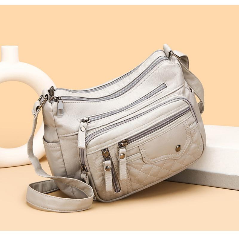 Women Bag New Fashion Large Capacity Shoulder Bag Euro-American Versatile Crossbody Bag Multi-Pocket Mom Bag