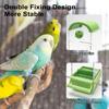 Anti Spill Parrot Automatic Feeder Hanging Birds Food Container Bird Feed Box for Cage  Indoor