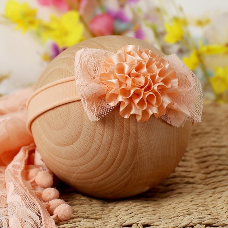 Wrap Blanket for Baby Photography Props Tassel Blanket Rose Flower Headband Newborn Photo Posing Props Photo Accessories