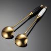 Qianxing European Retro Ceramic Handle Stainless Steel Coffee Stirring Spoons