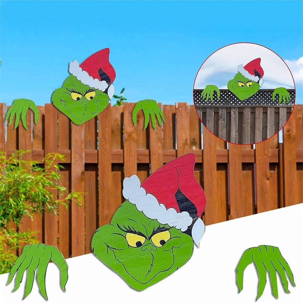 Weihnachten stehlen Outdoor Zaunspäher Dekoration