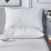 Pure White Waterproof Skin-Friendly Pillowcase Simple Polyester Knitted Pillow Case For Bed Soft Comfort Slipcover For Pillow