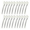 20Pcs Simple Salon Hairpin Clamps 9.5cm DIY Alligator Hair Clips Hair Care Hairdressing Duckbill Fluffy Clamps Barber