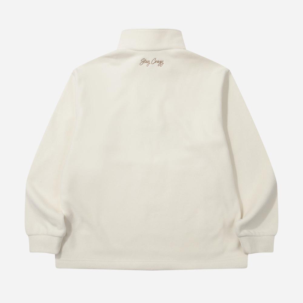 Dod Micro Fleece Basic Anorak - Ivory Dark