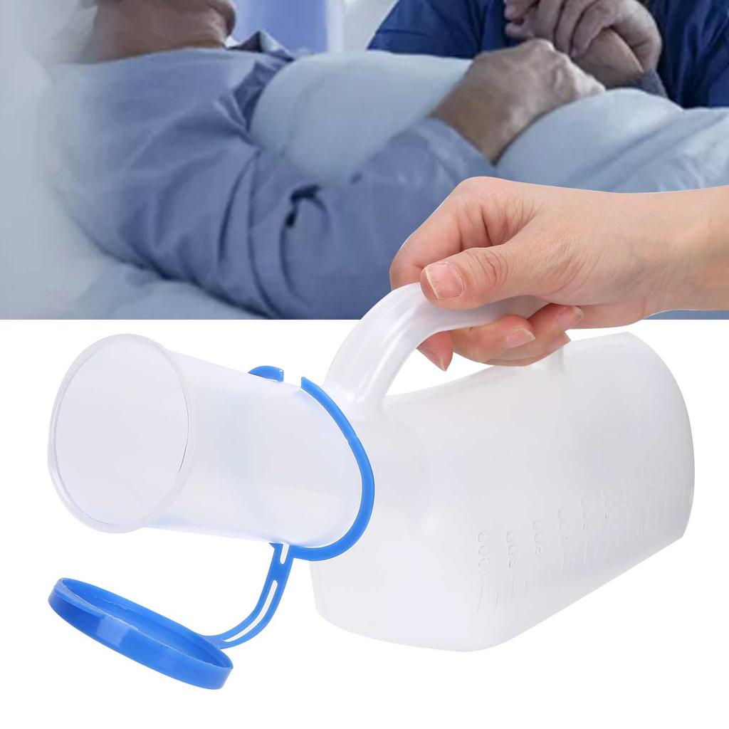 Men Plastic Urinal Male Elderly Bedridden Patient Urine Pee Bottle for Health Care 1000ml