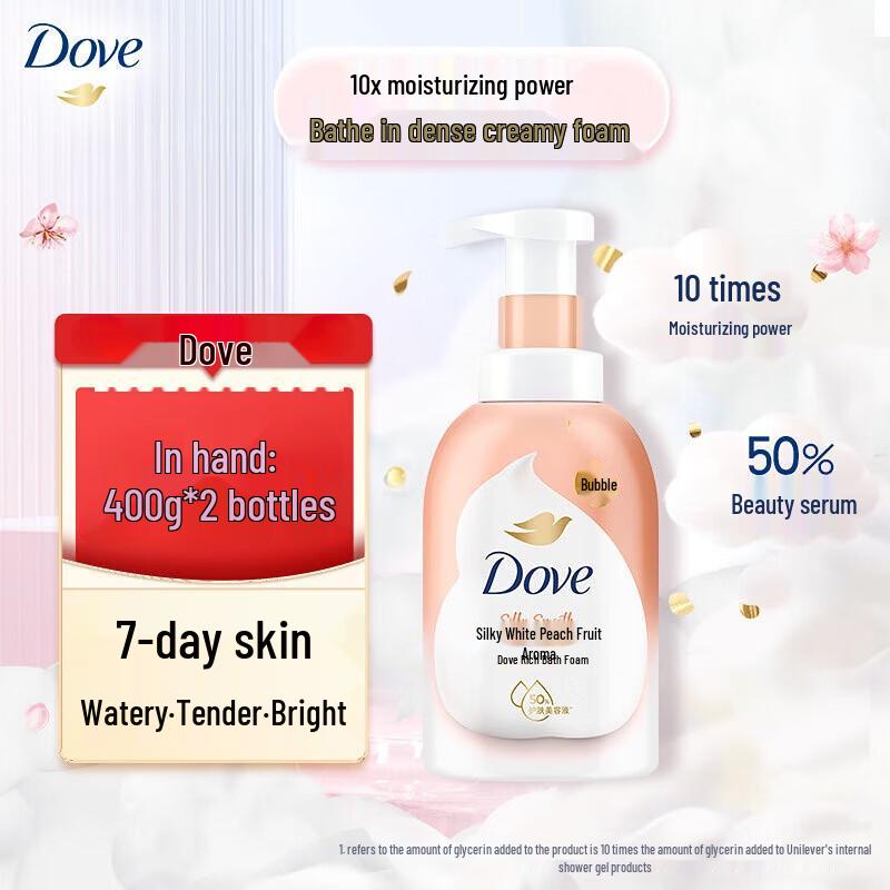 

Dove White Peach Foaming Shower Gel