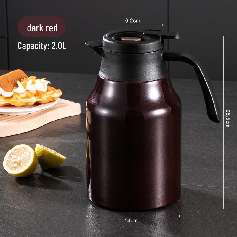 316 Stainless Steel Double-layer Vacuum Large Capacity Thermos Teapot