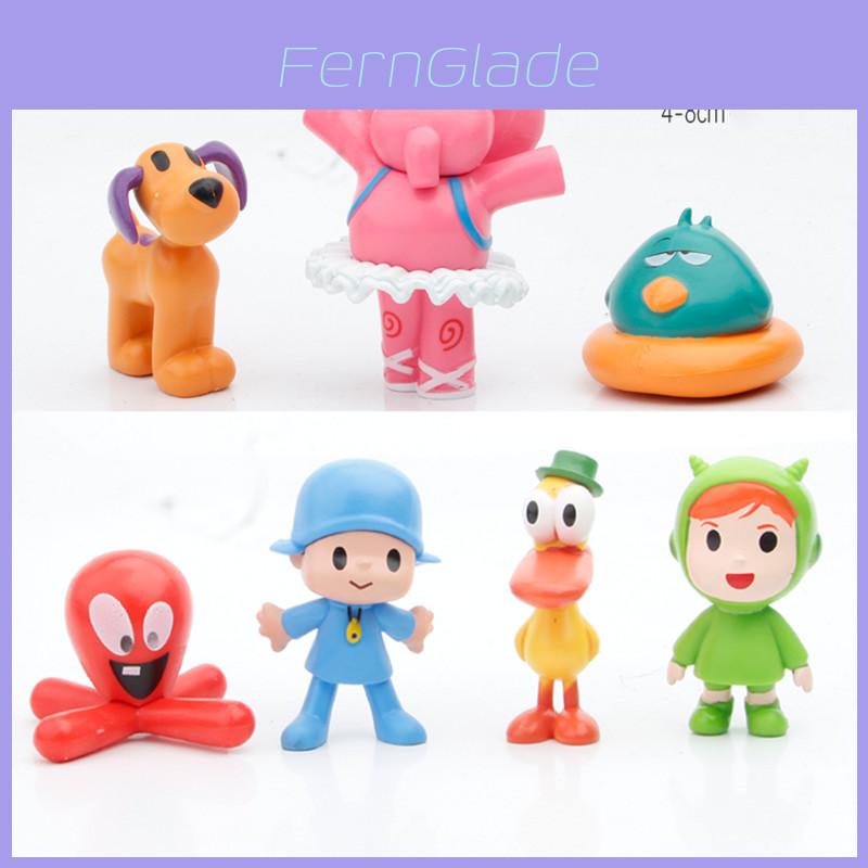 Entzückende 7-teilige Pocoyo Actionfiguren Zinkia Miniaturen Perfekt zur Kuchendekoration
