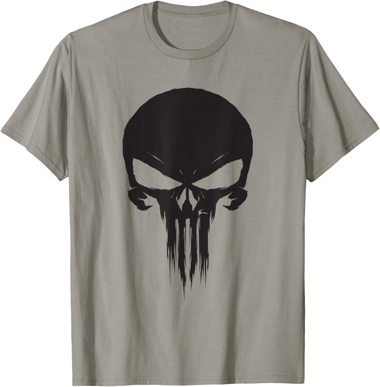 Marvel The Punisher Classic Skull Black Logo T-Shirt S