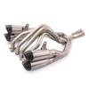 Yibai Ke Titanium Alloy Exhaust for Z1000 Motorcycle - Modified Full Front Section