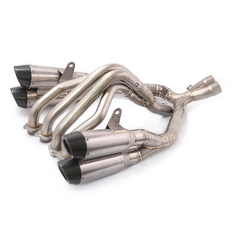 Yibai Ke Titanium Alloy Exhaust for Z1000 Motorcycle - Modified Full Front Section