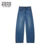 Women's Vintage Washed Rhinestone Jeans