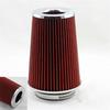 3" Inlet Auto Long Ram Cold Air Intake Filter Cone Filter Red Universal KN Types
