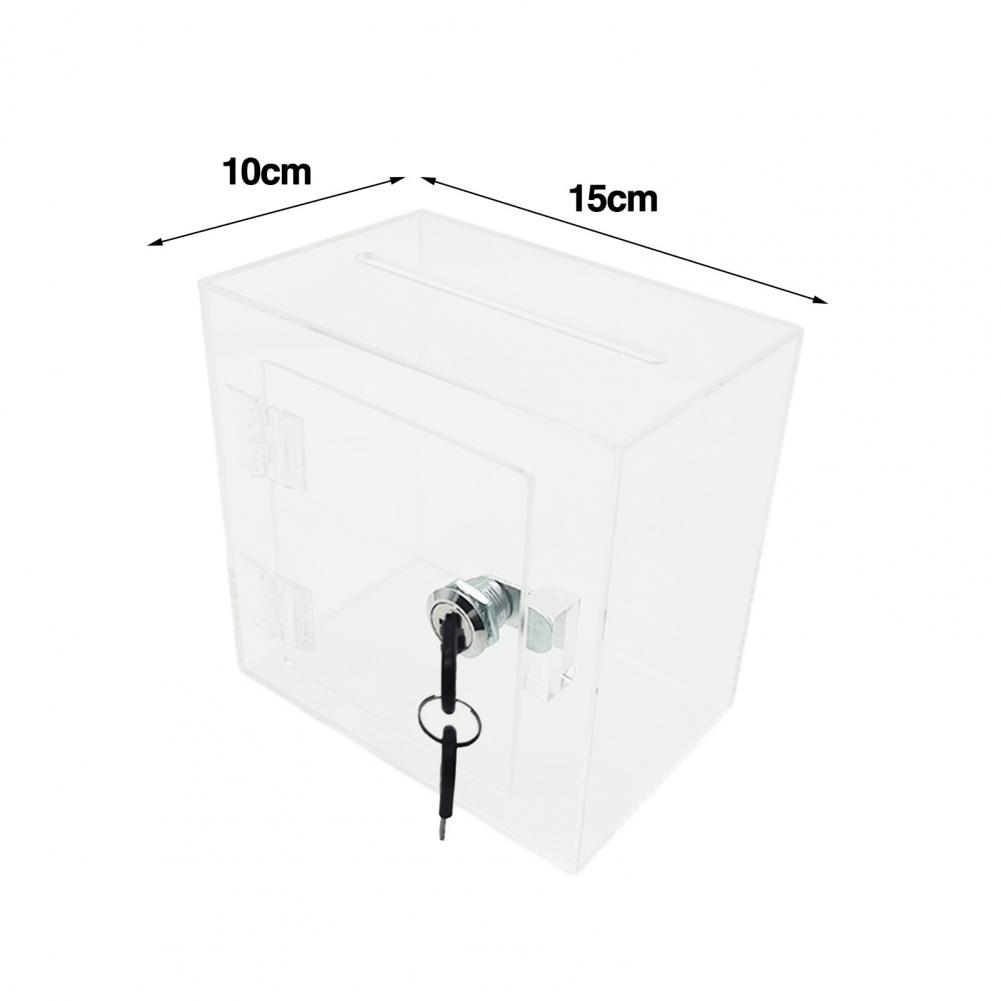 Transparent Piggy Bank Case Money Box with 2 Locked Acrylic Money Box with Ideal Savings Solution for Adults for Gifting