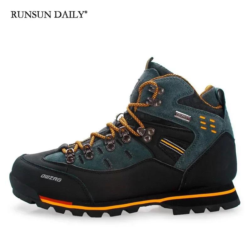 

Men Outdoor Ankle Boots Mountain Climbing Sneaker Mens Waterproof Sports Shoes Fashion Casual Snow Boots Hiking Shoes Comfortable Soft Sole Non slip D 42