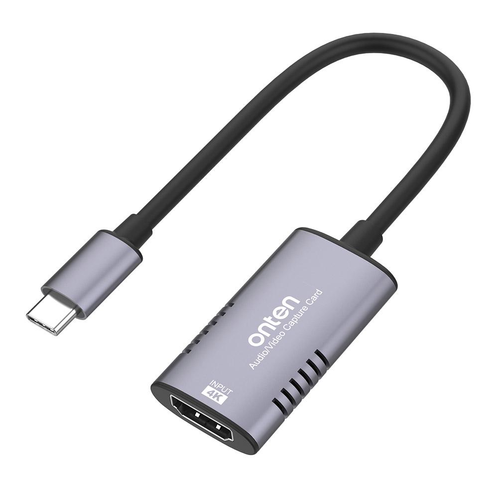 

ONTEN UC323 HDMI to USB-C Video Capture Card 4K 60Hz Live Streaming Gaming Recording Adapter A