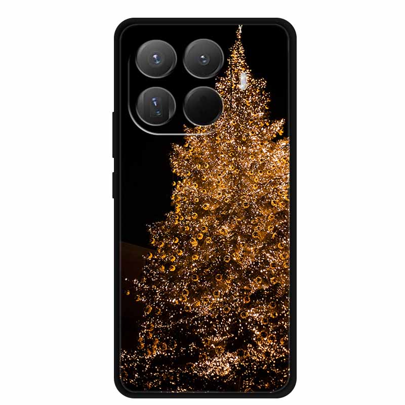 Christmas Phone Cases for Xiaomi 15T Pro 5G Case Protector TPU Silicone Soft Bumper Christmas Tree for Mi 15T Pro 5G Cover Coque