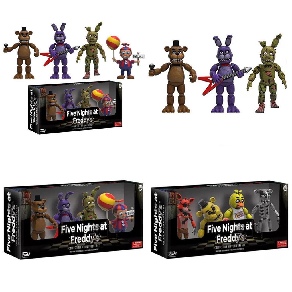 Atemberaubende 4 Stück Five Nights At Freddy's Pizza Simulator Actionfiguren für die ultimative Sammlung