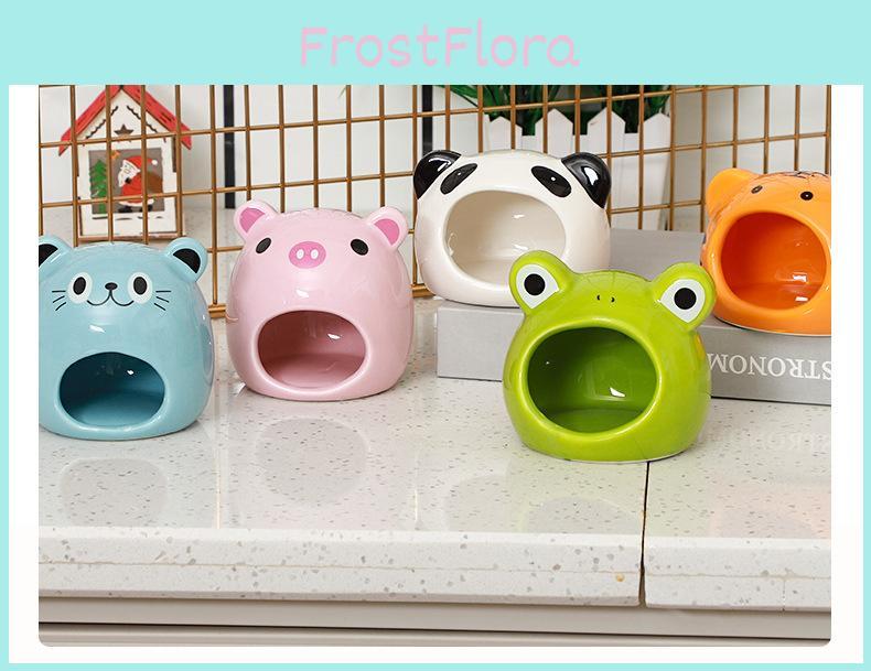 Cute Ceramic Hamster House Cool And Comfortable For All Seasons Variety Of Colors Available Perfect For Hamsters