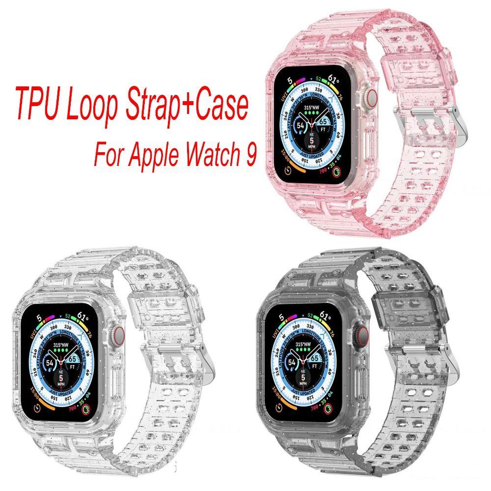 

TPU Watch Band Replacement Watchband Bracelet TPU Loop Strap for Apple Watch 9 For Apple Watch 9