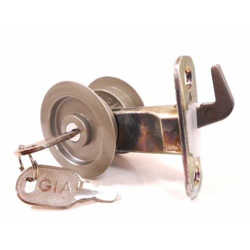 Nicchu Seisakusho GIA Room Divider Lock with Key, Silver, BS/38, 121-ML-SL