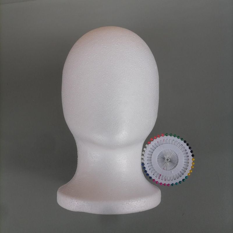 

Набор коробок для хранения париков Складной Портативный Пыленепроницаемый Сумка-тележка для париков Коробка для хранения Подставка-держатель White faceless foam head one + pin 40