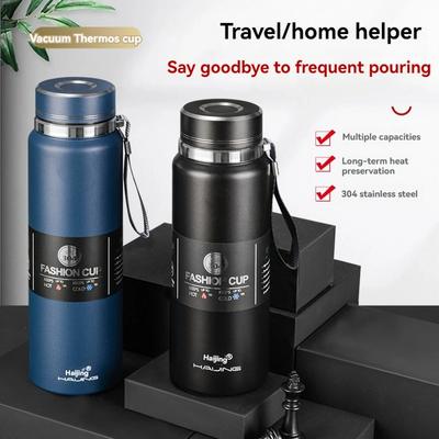 Thermos da 1000ML Borraccia Termica Mantiene Freddo e Caldo Borraccia Termica per Caffè Tè Termos Acciaio Inossidabile