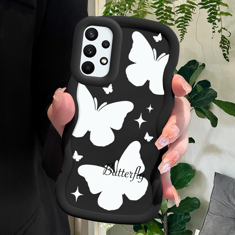 

Окрашенный узор Big Wave Edge Мягкий силиконовый материал Macaron чехол для телефона противоударный защитный резиновый чехол для Samsung Xiaomi Poco Redmi Samsung S25 5G