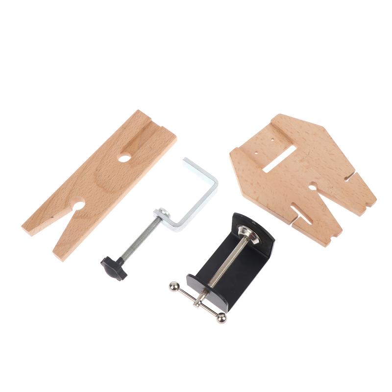 1Set Bench Pin Clamp V-Slot Bench Vise Fixing Clip For Workbench Wooden Workholding Devices Adjustable Jewelry Clamp Tool