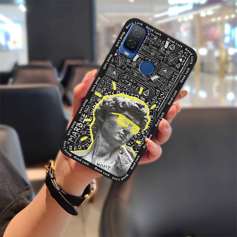 Anti-knock Fashion Design Phone Case For TCL 304 Silicone Dirt-resistant Cute Anti-dust Waterproof TPU Soft Case Cartoon