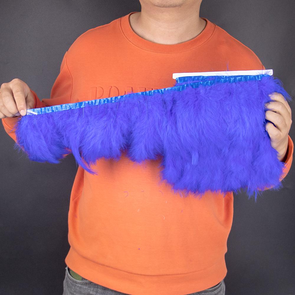 2 5 10 Meter Color Turkey Marabou Feathers Trim 4-6Inch Plumes Fringe For Sewing Crafts Wedding Party Dress Decoration